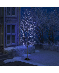 Sapin de Noël 1200 LED bleu Cerisier en fleurs 400 cm | Mobilier & Déco