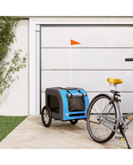 Remorque de vélo pour animaux de compagnie bleu et gris | Mobilier & Déco