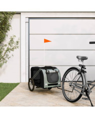 Remorque de vélo pour animaux de compagnie noir et gris | Mobilier & Déco