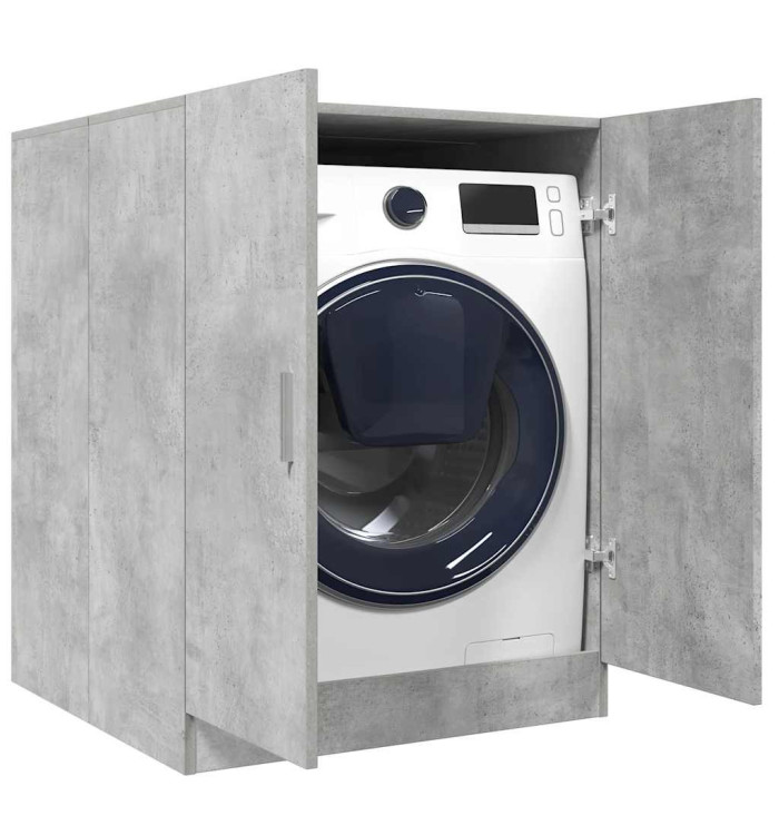 Meuble pour machine à laver Gris béton 71x71,5x91,5 cm | Mobilier & Déco