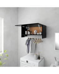 Garde-robe noir 70x32,5x35 cm bois d'ingénierie | Mobilier & Déco