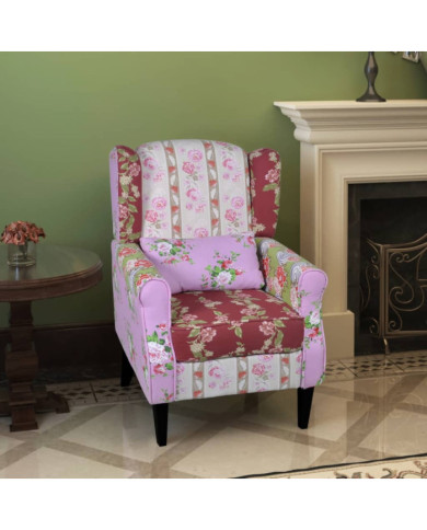 Fauteuil avec design de patchwork Tissu | Mobilier & Déco