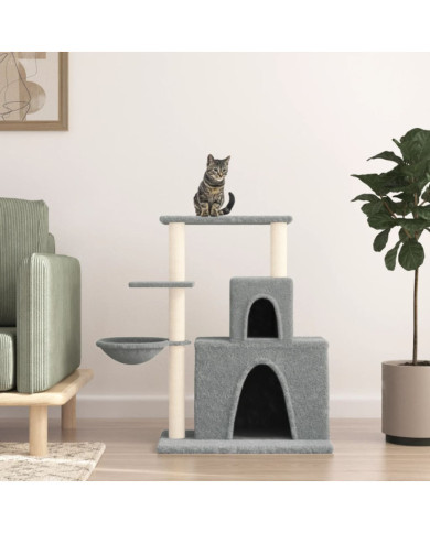Arbre à chat avec griffoirs en sisal Gris clair 83 cm | Mobilier & Déco