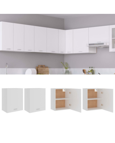 Armoires suspendue "Lyon"s 2 pcs Blanc 50x31x60 cm | Mobilier & Déco