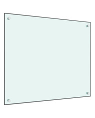 Dosseret de cuisine Blanc 70x60 cm Verre trempé | Mobilier & Déco