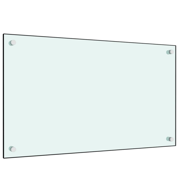 Dosseret de cuisine Blanc 70x40 cm Verre trempé | Mobilier & Déco