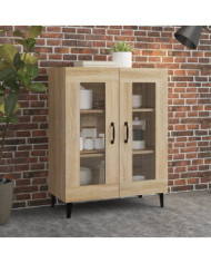 Buffet chêne sonoma 69,5x34x90 cm bois d'ingénierie | Mobilier & Déco