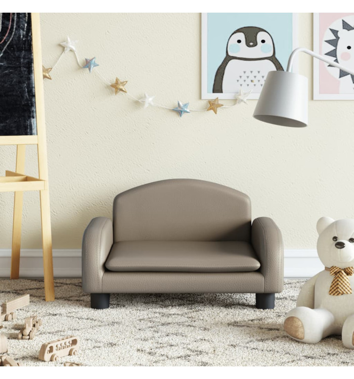 Canapé pour enfants cappuccino 50x40x30 cm similicuir | Mobilier & Déco