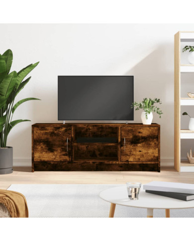 Meuble TV chêne fumé 102x30x37,5 cm bois d'ingénierie | Mobilier & Déco