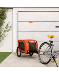 Remorque de vélo pour animaux de compagnie orange et noir | Mobilier & Déco