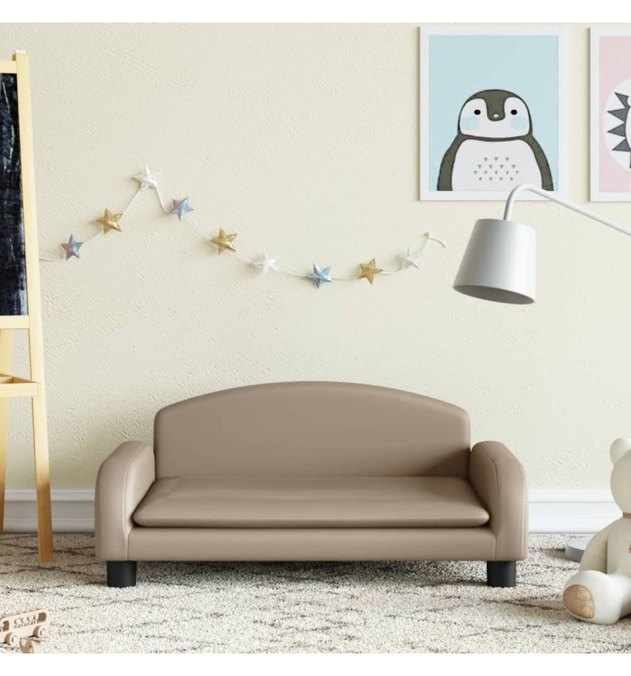 Canapé pour enfants cappuccino 70x45x30 cm similicuir | Mobilier & Déco