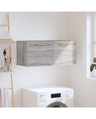 Armoire murale sonoma gris 80x36,5x35 cm bois d'ingénierie | Mobilier & Déco