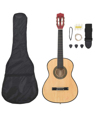 Ensemble de guitare classique pour débutants 8 pcs 3/4 36" | Mobilier & Déco