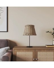 Abat-jour marron Ø15x12 cm osier | Mobilier & Déco