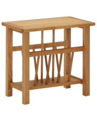 Table à revues 45x27x42 cm Bois de chêne solide | Mobilier & Déco