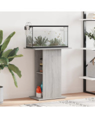 Support d'aquarium sonoma gris 60,5x36x72,5cm bois d'ingénierie | Mobilier & Déco