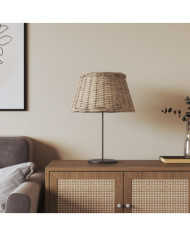 Abat-jour marron Ø50x30 cm osier | Mobilier & Déco