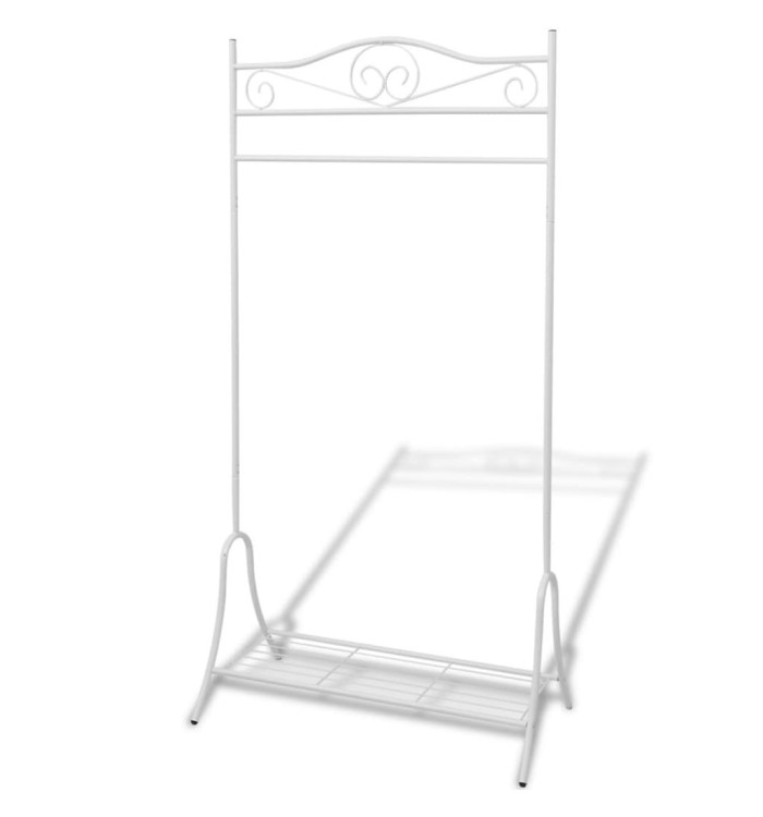 Portant à vêtements Blanc Acier | Mobilier & Déco