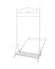 Portant à vêtements Blanc Acier | Mobilier & Déco