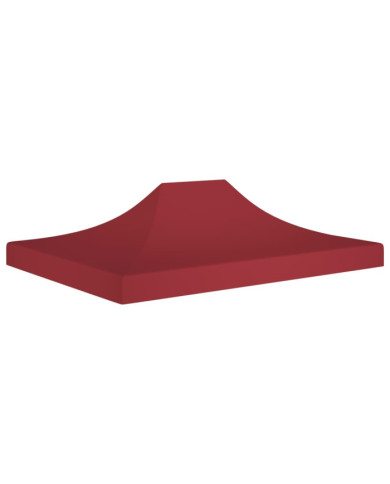 Toit de tente de réception 4,5x3 m Bordeaux 270 g/m² | Mobilier & Déco