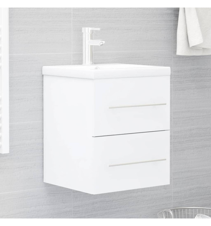 Armoire d'évier Blanc 41x38,5x48 cm Bois d’ingénierie | Mobilier & Déco