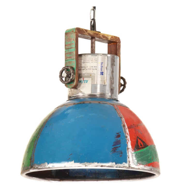 Lampe suspendue industrielle 25 W Multicolore Ronde 40 cm E27 | Mobilier & Déco