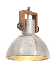 Lampe suspendue industrielle 25 W Argenté Rond 30 cm E27 | Mobilier & Déco