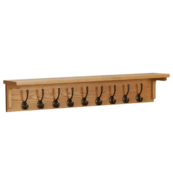 Porte-manteau 90x16x16 cm Bois de chêne massif | Mobilier & Déco