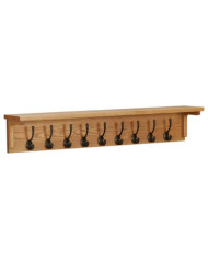 Porte-manteau 90x16x16 cm Bois de chêne massif | Mobilier & Déco