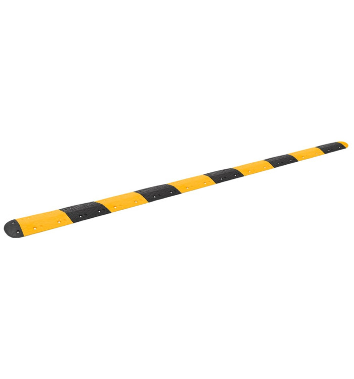 Ralentisseur Jaune et noir 517x32,5x4 cm Caoutchouc | Mobilier & Déco