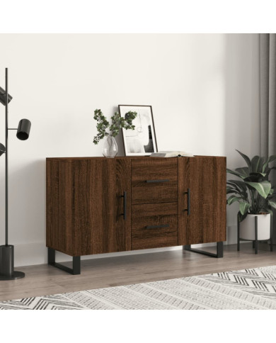 Buffet chêne marron 100x36x60 cm bois d'ingénierie | Mobilier & Déco