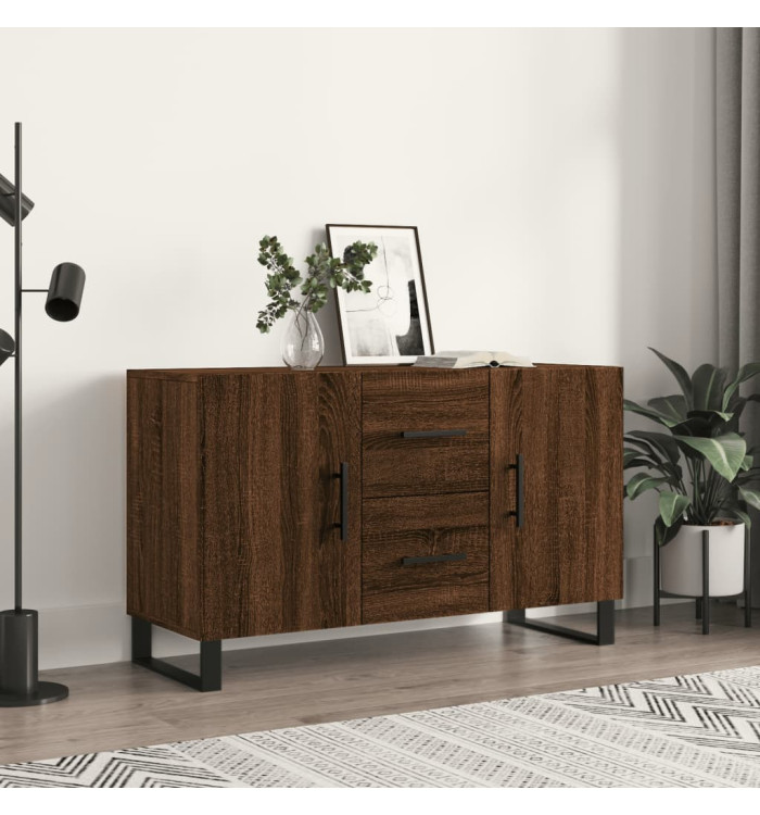 Buffet chêne marron 100x36x60 cm bois d'ingénierie | Mobilier & Déco