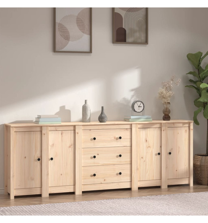 Buffet 230x35x80 cm Bois massif de pin | Mobilier & Déco