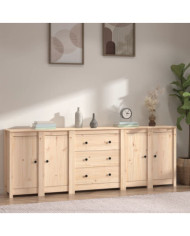 Buffet 230x35x80 cm Bois massif de pin | Mobilier & Déco