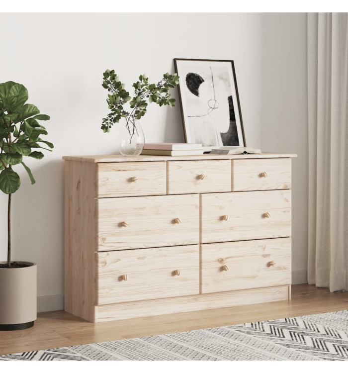 Commode ALTA 112x35x73 cm bois massif de pin | Mobilier & Déco