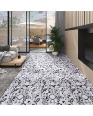 Planches de plancher PVC 4,46 m² 3 mm Autoadhésif Motif de gris | Mobilier & Déco