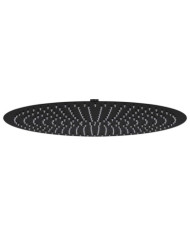 Pomme de douche pluie Acier inoxydable 50 cm Ronde Noir | Mobilier & Déco