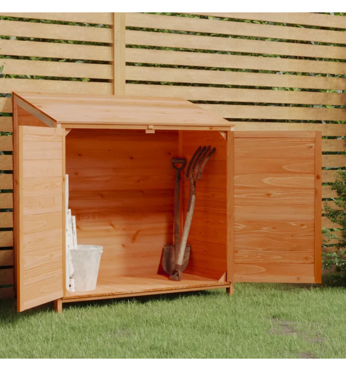 Remise de jardin Marron 102x52x112 cm Bois de sapin solide | Mobilier & Déco