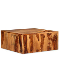 Table basse Bois massif 70x70x30 cm | Mobilier & Déco