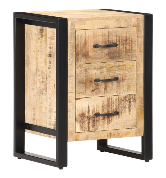 Table de chevet 40x35x55 cm Bois de manguier solide | Mobilier & Déco