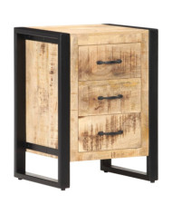 Table de chevet 40x35x55 cm Bois de manguier solide | Mobilier & Déco