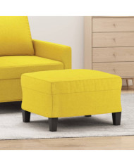 Repose-pied Jaune clair 60x50x41 cm Tissu | Mobilier & Déco