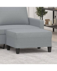 Repose-pied Gris clair 70x55x41 cm Tissu | Mobilier & Déco