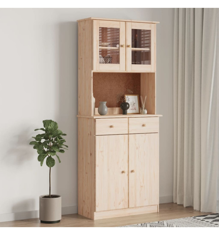 Buffet ALTA 77x35x188 cm bois massif de pin | Mobilier & Déco