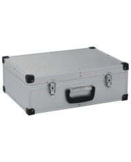 Valise à outils 46 x 33 x 16 cm Argenté Aluminium | Mobilier & Déco
