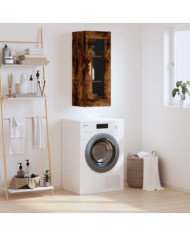 Armoire murale chêne fumé 34,5x34x90 cm | Mobilier & Déco