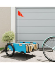 Remorque de vélo bleu tissu oxford et fer | Mobilier & Déco