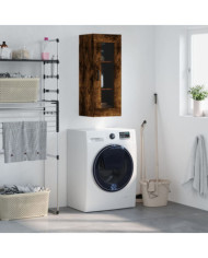 Armoire murale chêne fumé 34,5x34x90 cm | Mobilier & Déco