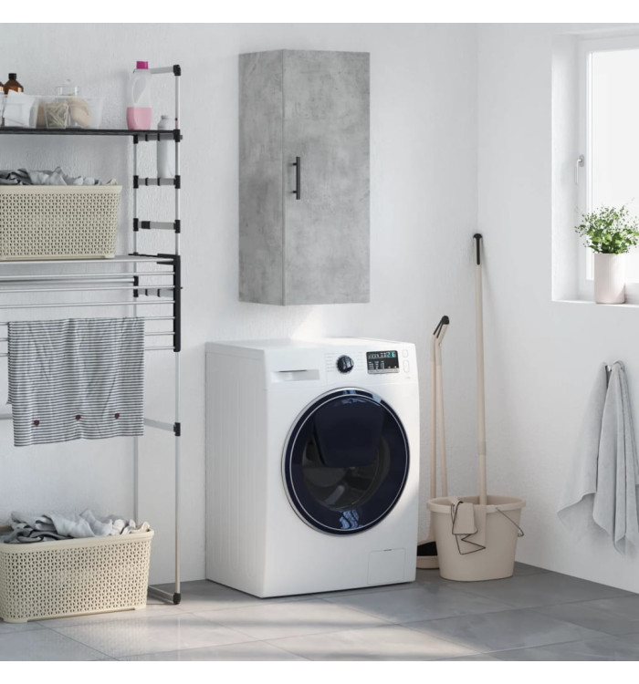 Armoire murale gris béton 34,5x34x90 cm | Mobilier & Déco