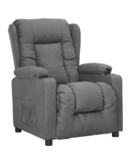 Fauteuil inclinable Gris clair Tissu | Mobilier & Déco